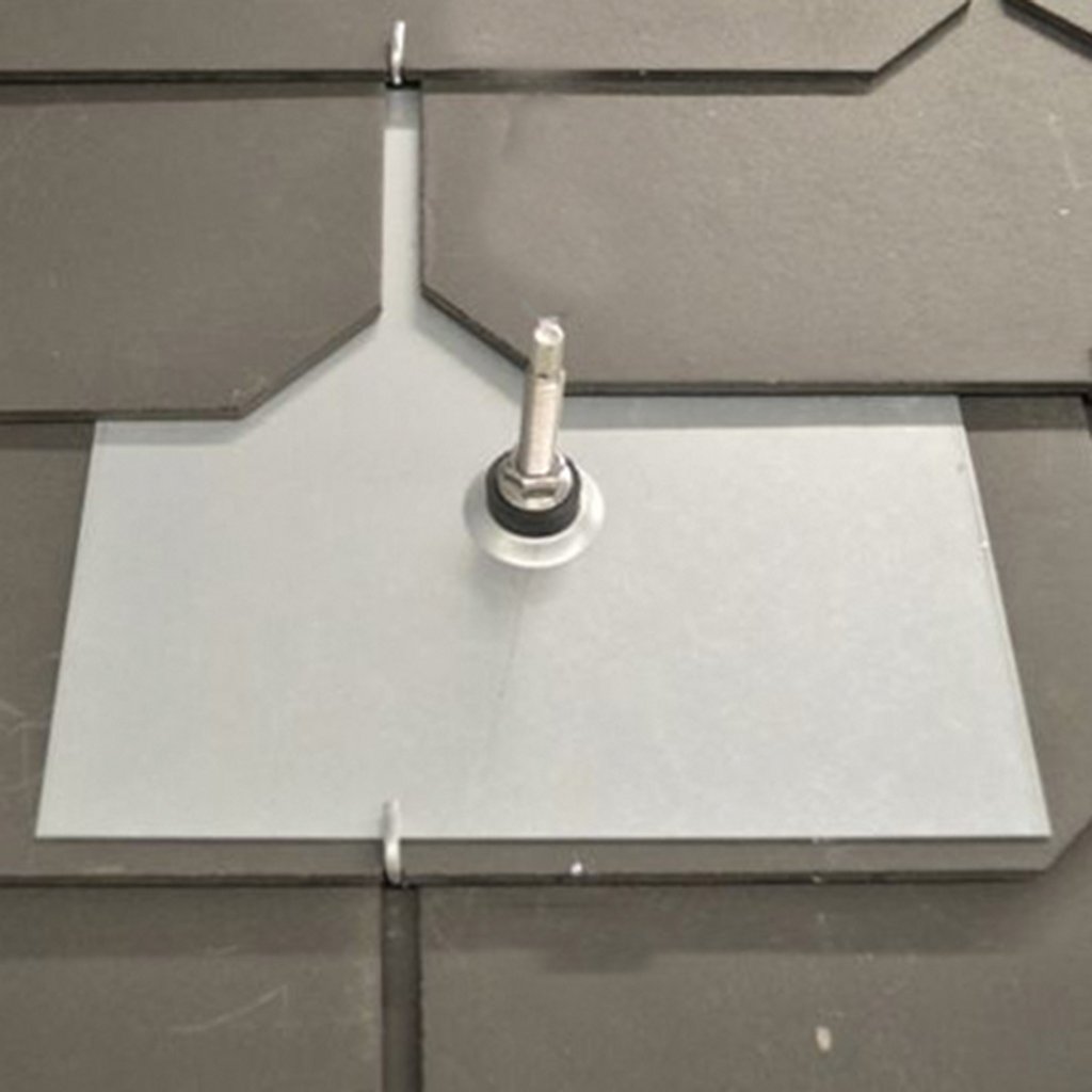Metalldachplatte Typ Schiefer für Stockschraube